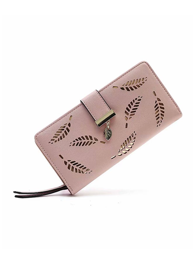 VILILY Sleek Lightweight Casual Wallet Pink/Gold - Image 3